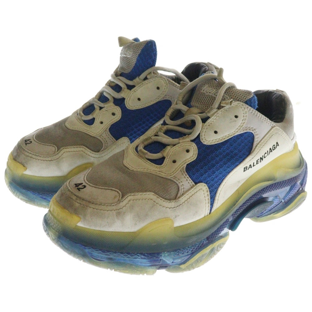 BALENCIAGA(バレンシアガ) Triple S トリプルS ローカットスニーカー シューズ ホワイト/ブルー 541624