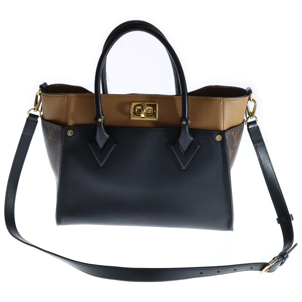 LOUIS VUITTON(ルイヴィトン) オンマイサイドMM ノワール レザー M53823 ICタイプ 2WAY ハンドバッグ ショルダーバッグ
