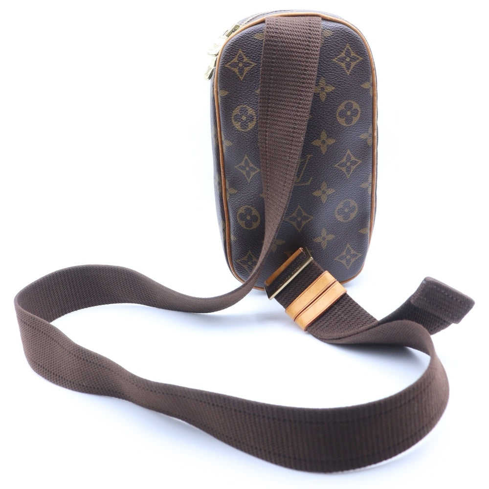 LOUIS VUITTON(ルイヴィトン) モノグラム ポシェットガンジュ ウエストバッグ ボディバッグ ブラウン ゴールド金具 レザー×PVC M51870