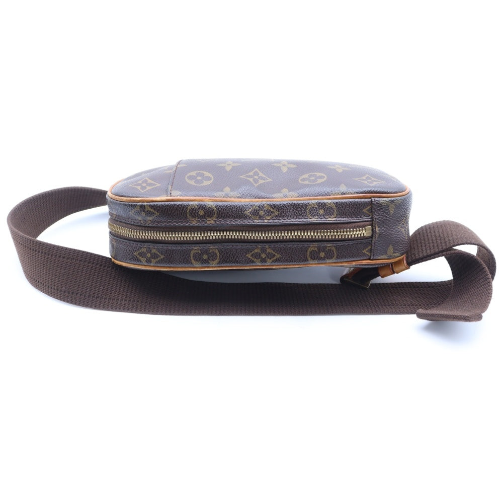 LOUIS VUITTON(ルイヴィトン) モノグラム ポシェットガンジュ ウエストバッグ ボディバッグ ブラウン ゴールド金具 レザー×PVC M51870