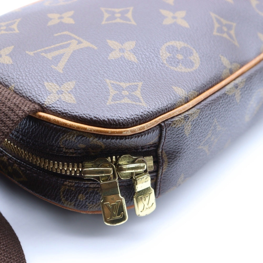 LOUIS VUITTON(ルイヴィトン) モノグラム ポシェットガンジュ ウエストバッグ ボディバッグ ブラウン ゴールド金具 レザー×PVC M51870