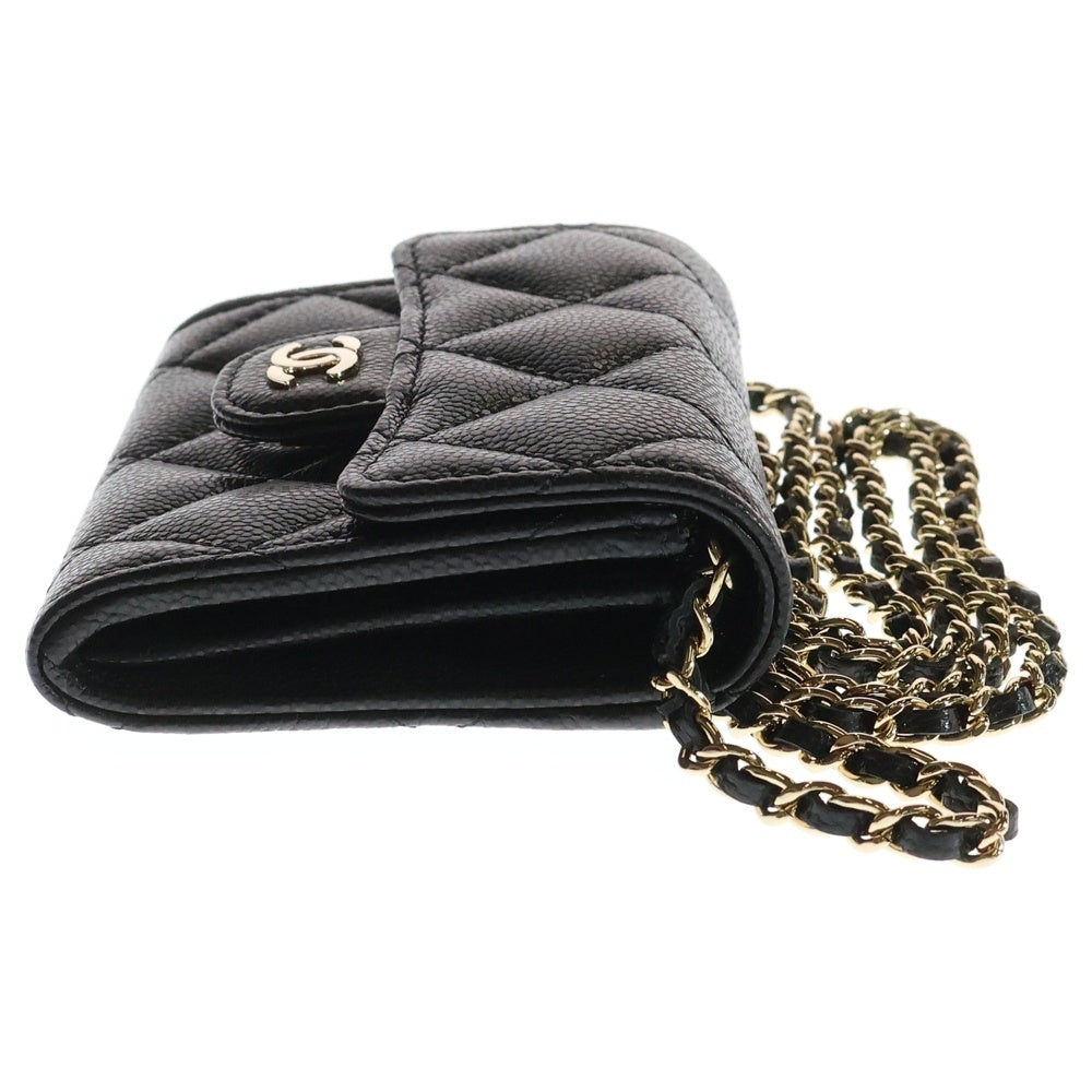 CHANEL(シャネル) ココマーク マトラッセ キャビアスキン レザー