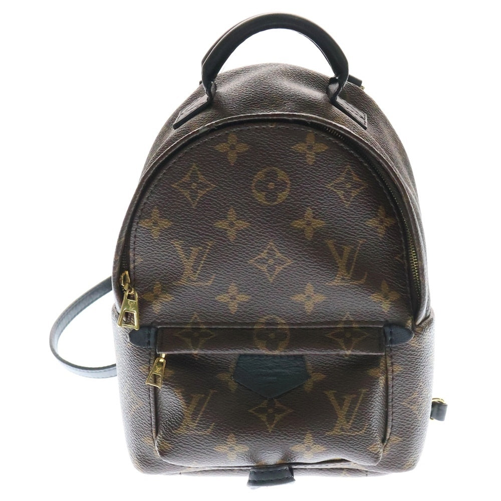LOUIS VUITTON(ルイヴィトン) モノグラム パームスプリングスMINI レザーバックパック リュック ブラウン レディース M44873