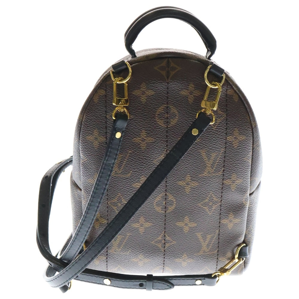 LOUIS VUITTON(ルイヴィトン) モノグラム パームスプリングスMINI レザーバックパック リュック ブラウン レディース M44873