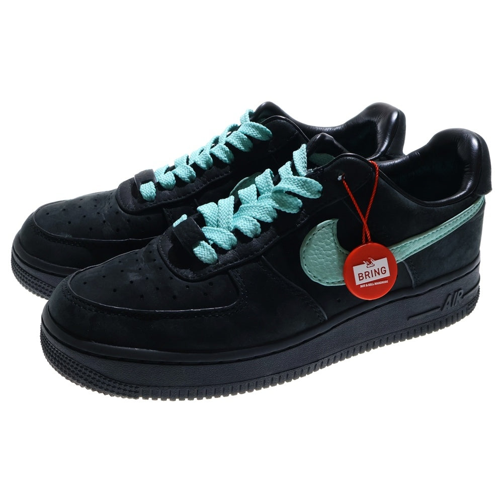 NIKE(ナイキ) ×TIFFANY&CO AIR FORCE 1 LOW ティファニー エアフォース1 ローカットスニーカー US5.5/24cm ブラック/ライトブルー DZ1382-001