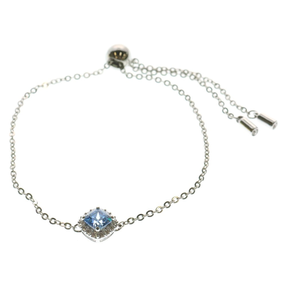 SWAROVSKI(スワロフスキー) 水色石 ブレスレット シルバー メタル アクセサリー