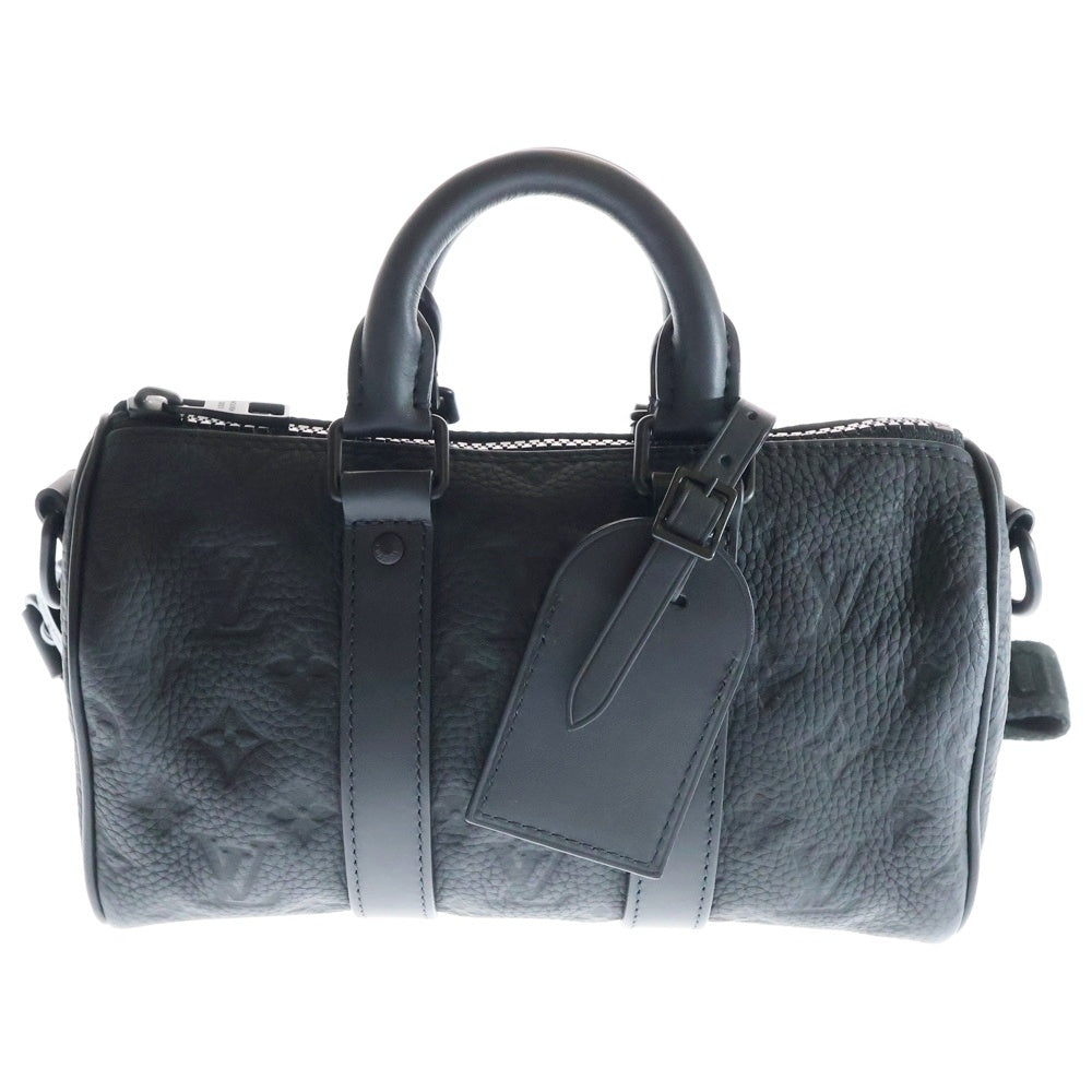 LOUIS VUITTON(ルイヴィトン) モノグラムトリヨン キーポルバンドリエール25 2WAYバッグ ハンドバッグ ミニボストンバッグ ショルダーバッグ ブラック ノワール レザー M20900