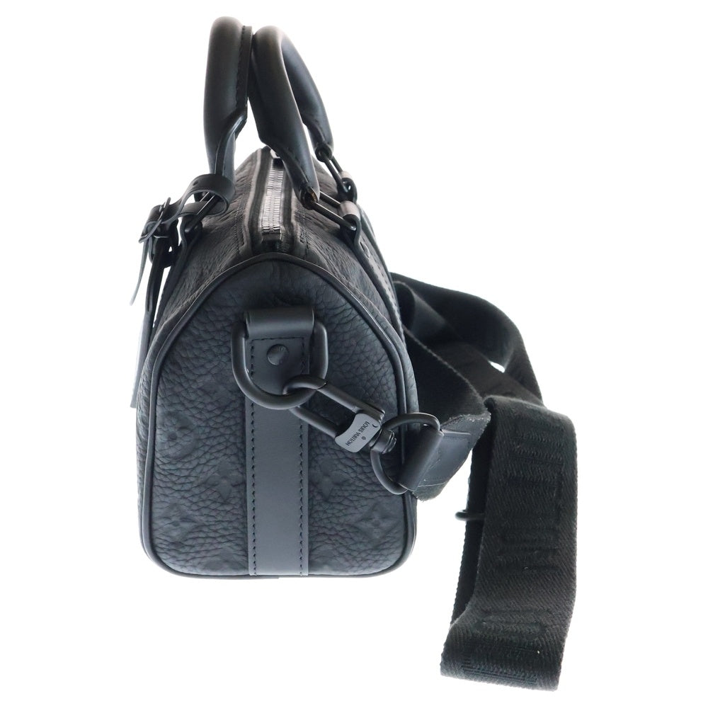 LOUIS VUITTON(ルイヴィトン) モノグラムトリヨン キーポルバンドリエール25 2WAYバッグ ハンドバッグ ミニボストンバッグ ショルダーバッグ ブラック ノワール レザー M20900