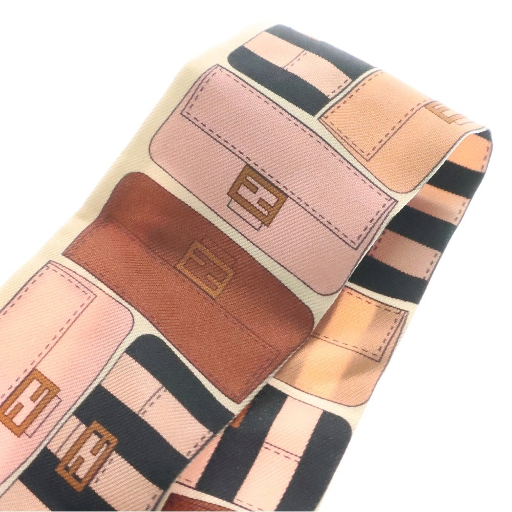 FENDI(フェンディ) ラッピー ツイリー ピンク系 スカーフ シルク