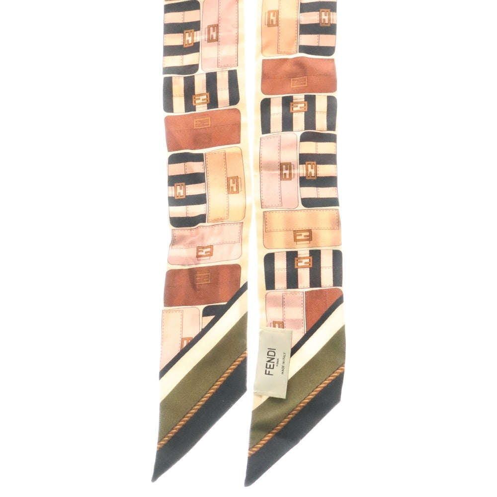 FENDI(フェンディ) ラッピー ツイリー ピンク系 スカーフ シルク