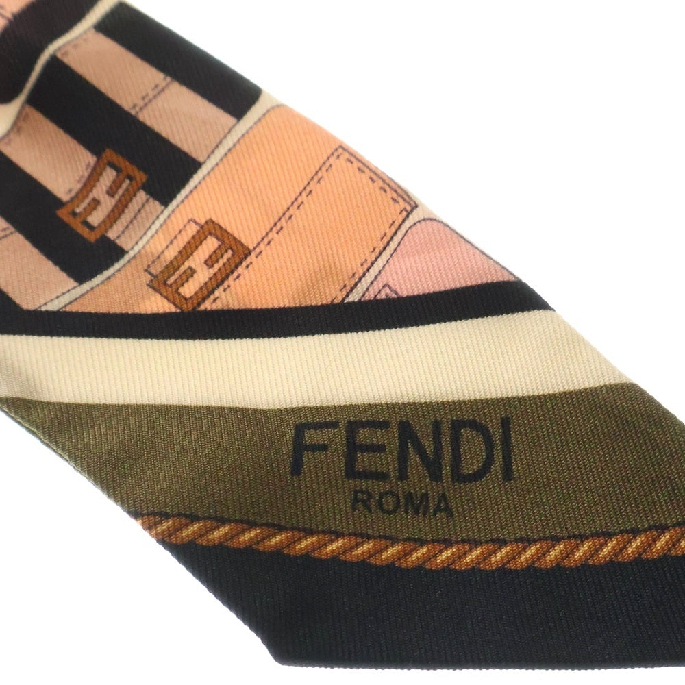 FENDI(フェンディ) ラッピー ツイリー ピンク系 スカーフ シルク