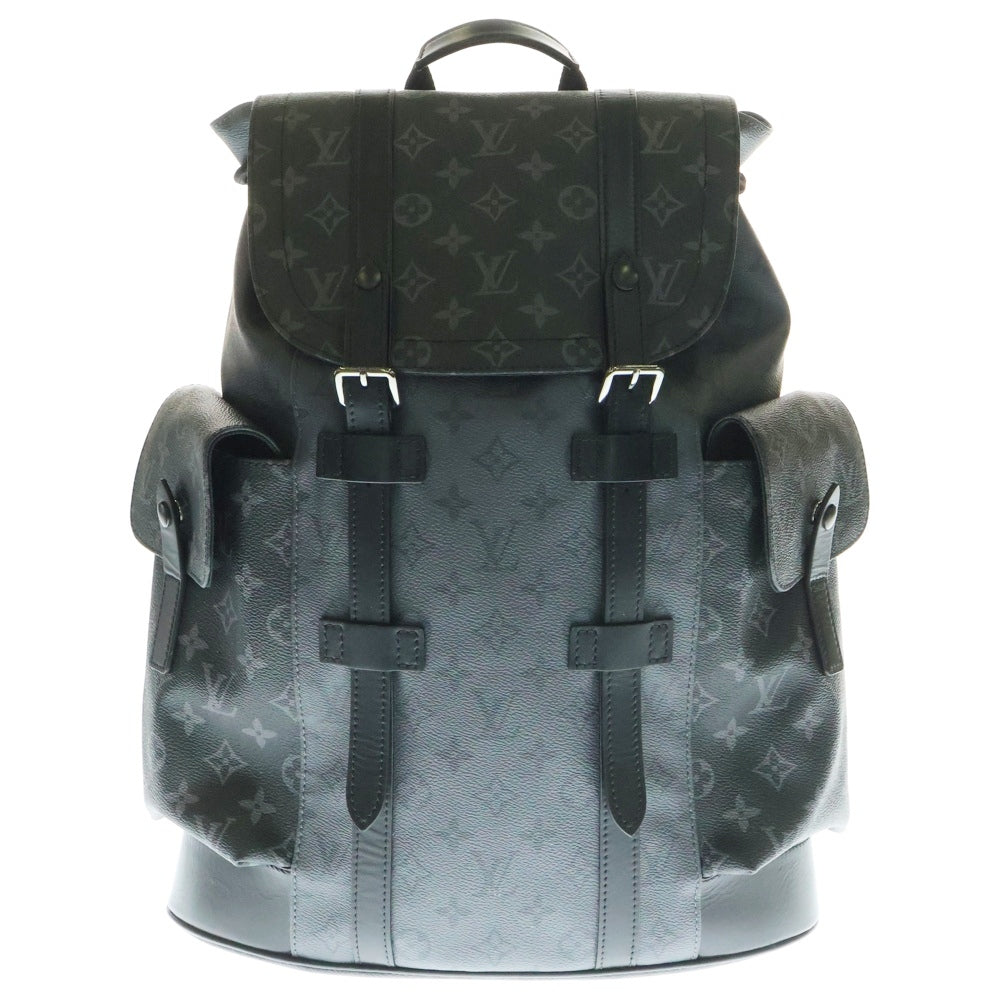 LOUIS VUITTON(ルイヴィトン) モノグラム エクリプス クリストファーPM バックパック リュック ブラック PVCレザー RFID M46331