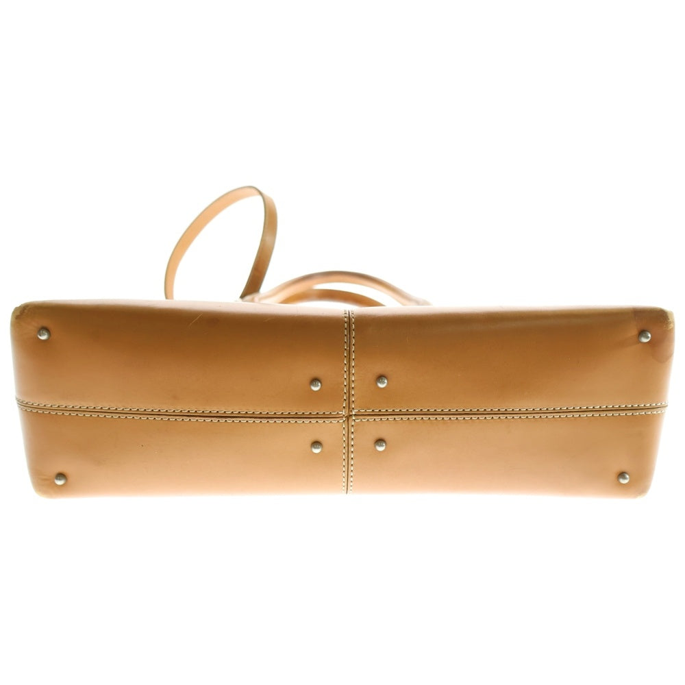 TOD'S(トッズ) レザー 2WAY ハンド ショルダーバッグ シルバー金具 ブラウン