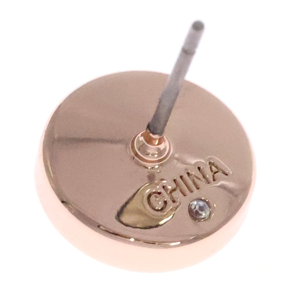 COACH(コーチ) オープンサークル ストーン ピアス ピンクゴールド GP