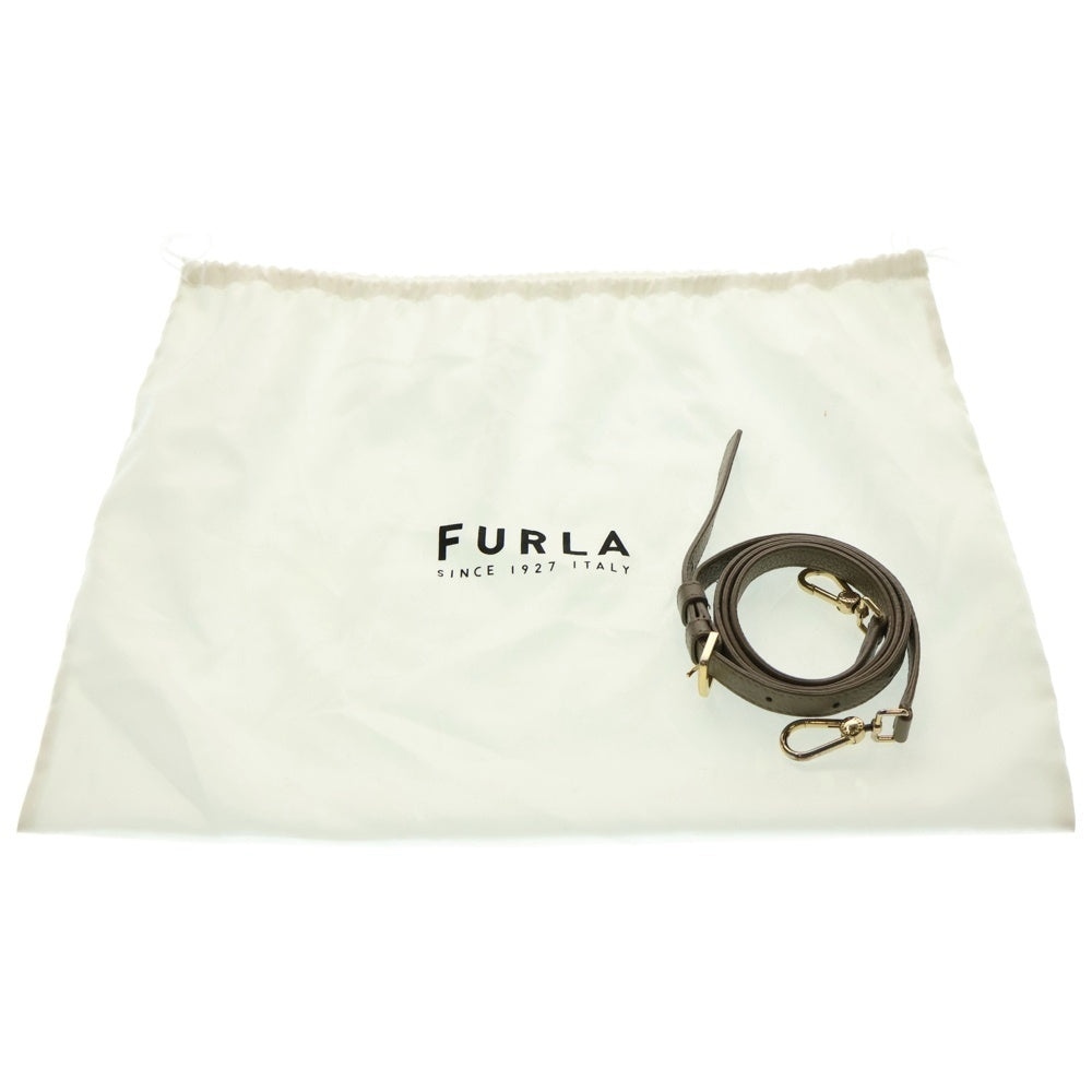FURLA(フルラ) 2WAYバッグ トートバッグ ハンドバッグ ショルダーバッグ レザー グレージュ ゴールド金具