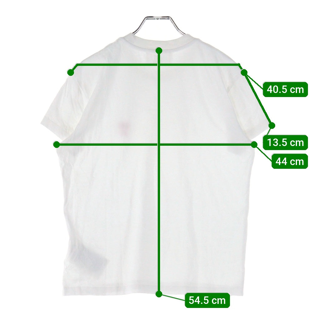 ami paris(アミパリス) AMI DE COEUR アミ ドゥクール ワンポイントロゴ刺繍 クルーネック 半袖Tシャツ カットソー ホワイト BFUTS001.724