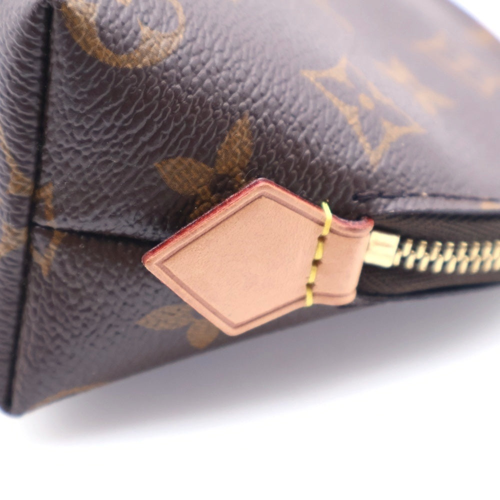 LOUIS VUITTON(ルイヴィトン) モノグラム ポシェットコスメティックPM レザーポーチ 小物入れ ブラウン M47515