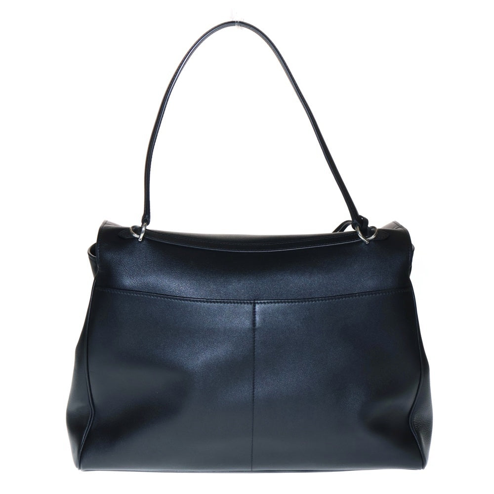 BALENCIAGA(バレンシアガ) Rodeo ロデオ ラージ ショルダーバッグ 2wayハンドバッグ トップハンドル ブラック レザー シルバー金具 789772