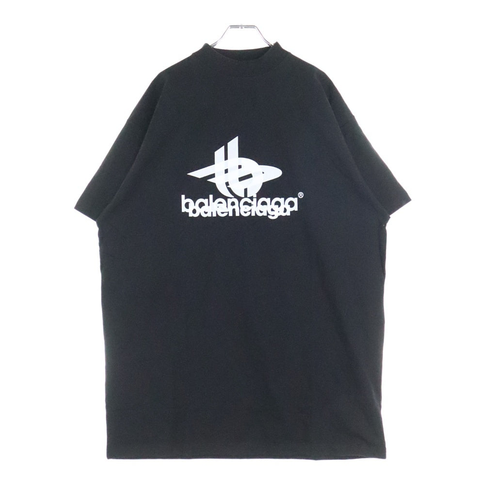 BALENCIAGA(バレンシアガ) 23AW LAYERED SPORTS LOGO TEE レイヤード スポーツロゴ プリント 半袖Tシャツ カットソー ブラック 739028