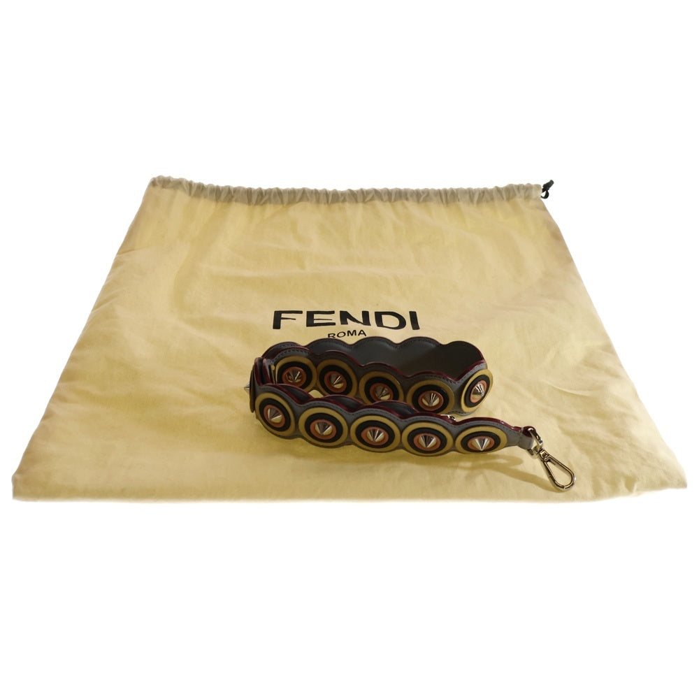 FENDI(フェンディ) ピーカブー ミディアム 2WAYバッグ ハンドバッグ ショルダーバッグ ライトブルー レザー ゴールド金具 8BN290