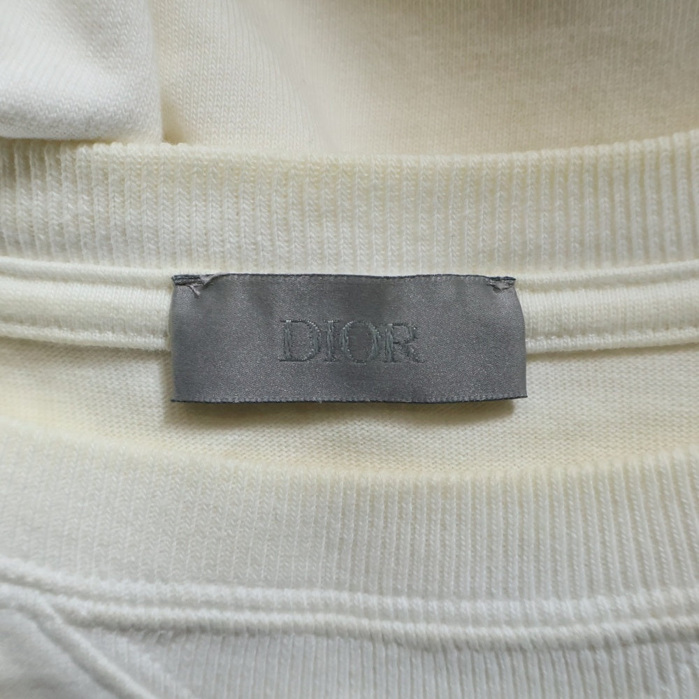Christian Dior(クリスチャンディオール) 21SS ×Kenny Scharf Oversized Tee ケニーシャーフ ロゴ刺繍 オーバーサイズ クルーネック半袖Tシャツカットソー ホワイト 193J685D0554