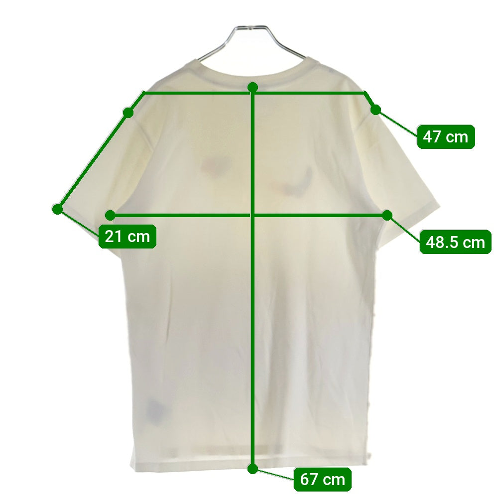 Christian Dior(クリスチャンディオール) 21SS ×Kenny Scharf Oversized Tee ケニーシャーフ ロゴ刺繍 オーバーサイズ クルーネック半袖Tシャツカットソー ホワイト 193J685D0554