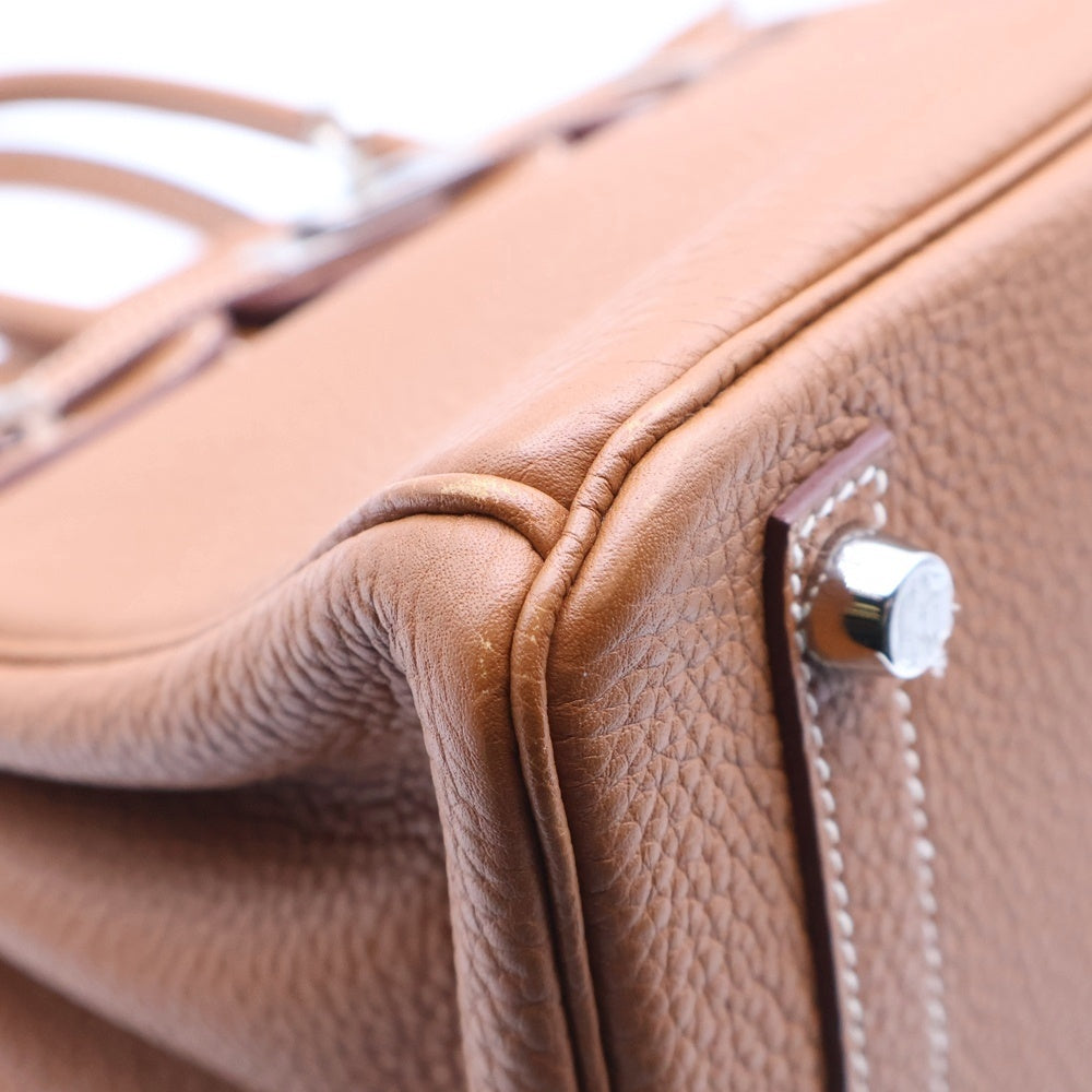 HERMES(エルメス) バーキン25 トゴ ゴールド C刻印 シルバー金具 ハンドバッグ
