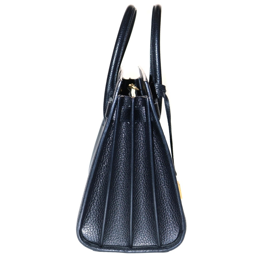 SAINT LAURENT PARIS(サンローランパリ) サックドジュール レギュラー 2WAYバッグ ハンドバッグ ショルダーバッグ トートバッグ ブラック レザー ゴールド金具