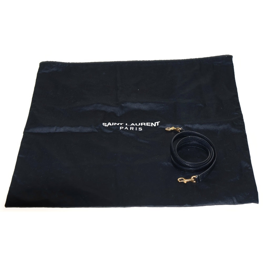 SAINT LAURENT PARIS(サンローランパリ) サックドジュール レギュラー 2WAYバッグ ハンドバッグ ショルダーバッグ トートバッグ ブラック レザー ゴールド金具