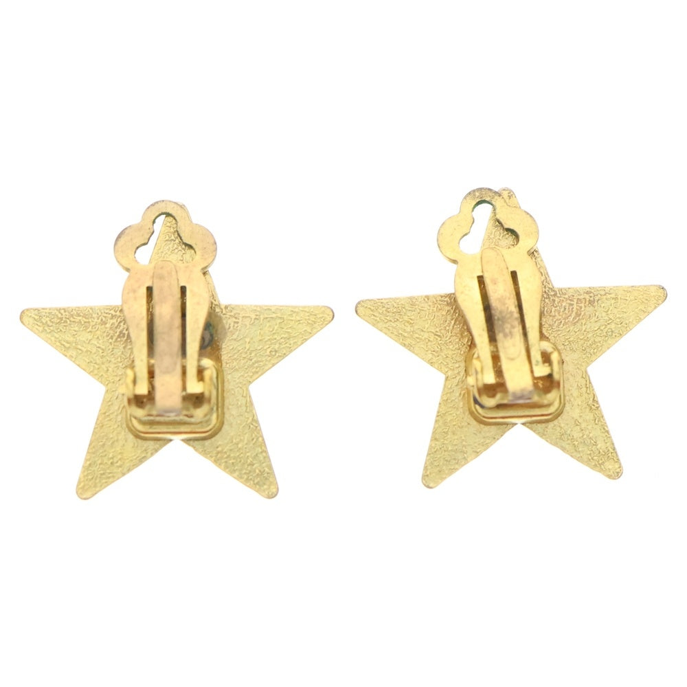 CHANEL(シャネル) ココマーク 星形イヤリング スターモチーフ ブラック×ゴールド GP 01P