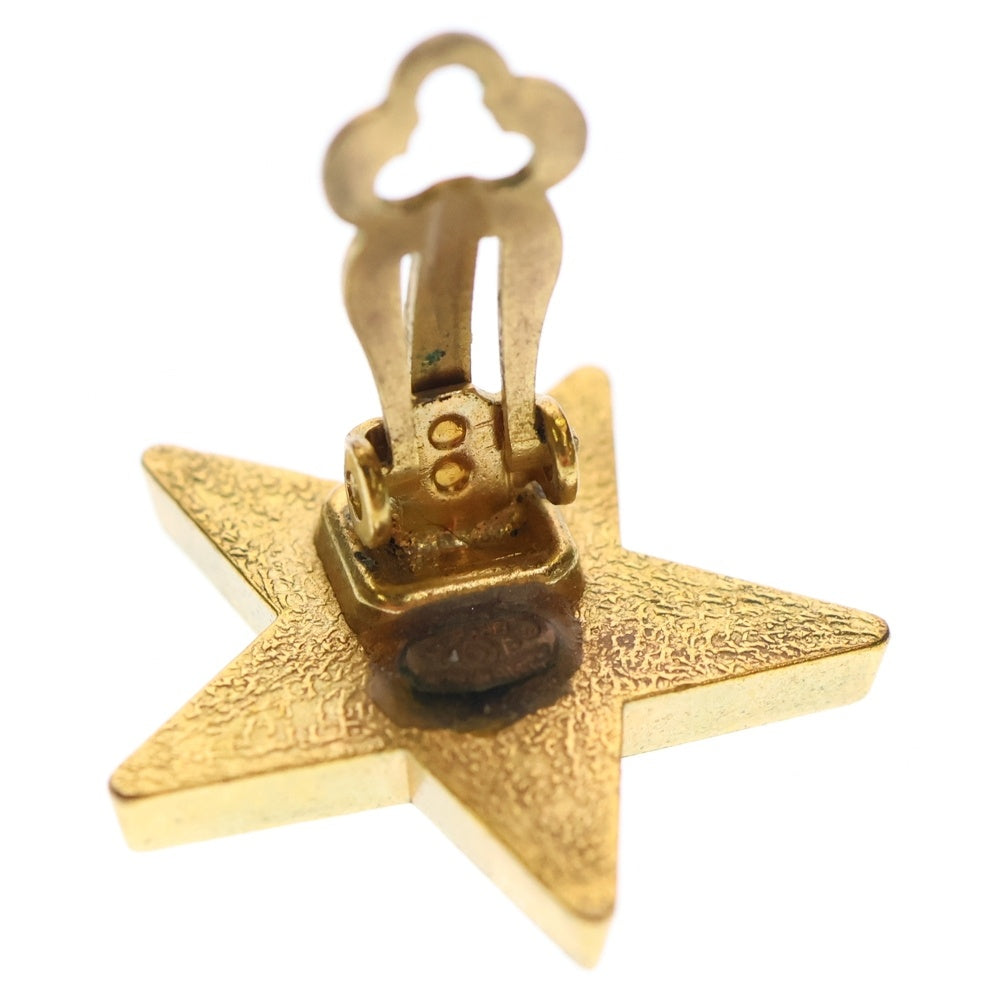 CHANEL(シャネル) ココマーク 星形イヤリング スターモチーフ ブラック×ゴールド GP 01P