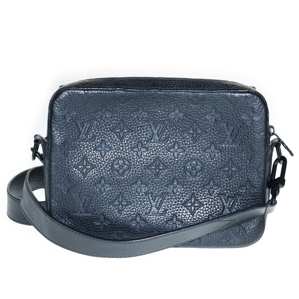 LOUIS VUITTON(ルイヴィトン) トリヨン スティーマー・メッセンジャー モノグラム ショルダーバッグ セカンドバッグ ブラック ノワール レザー ブラック金具 M57307
