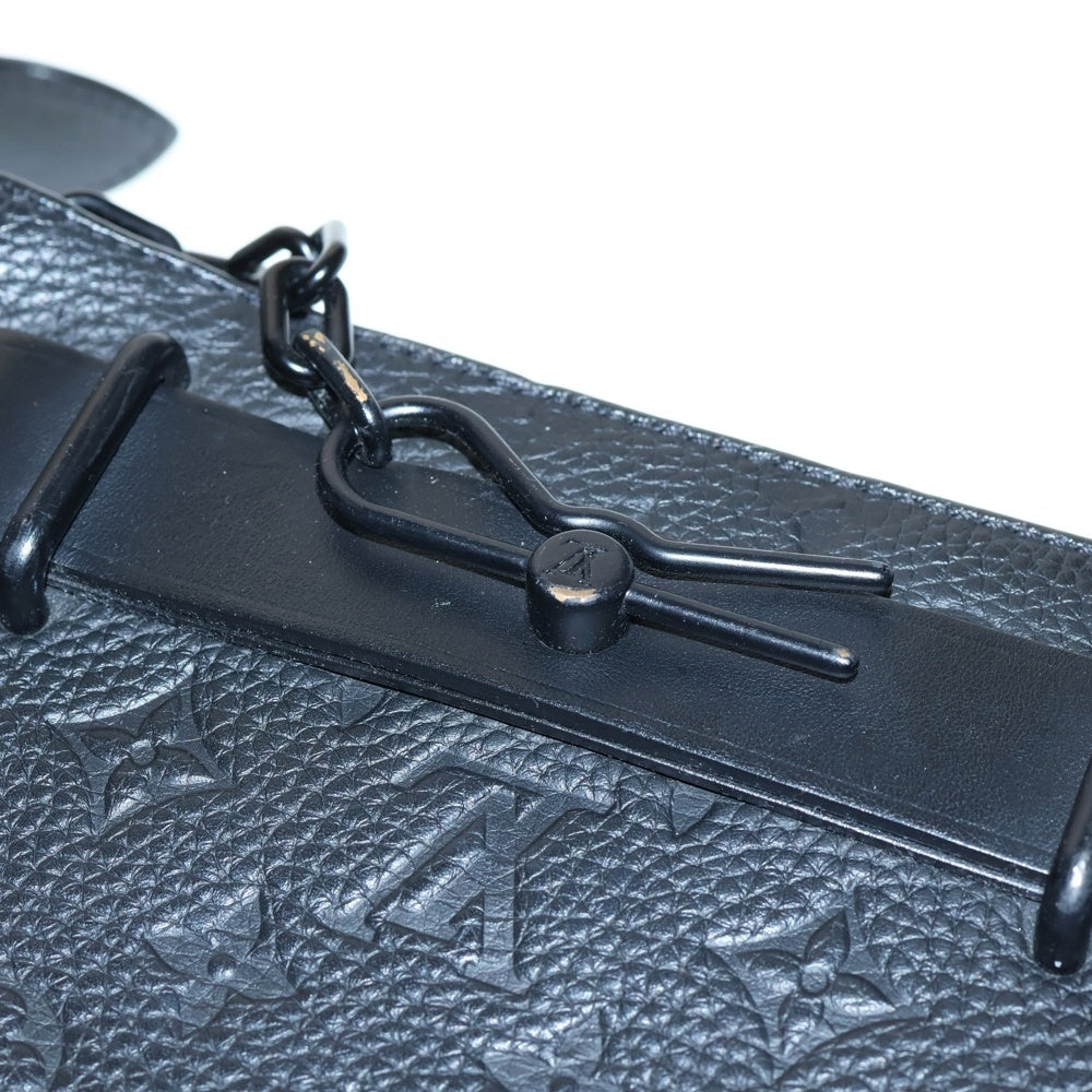 LOUIS VUITTON(ルイヴィトン) トリヨン スティーマー・メッセンジャー モノグラム ショルダーバッグ セカンドバッグ ブラック ノワール レザー ブラック金具 M57307