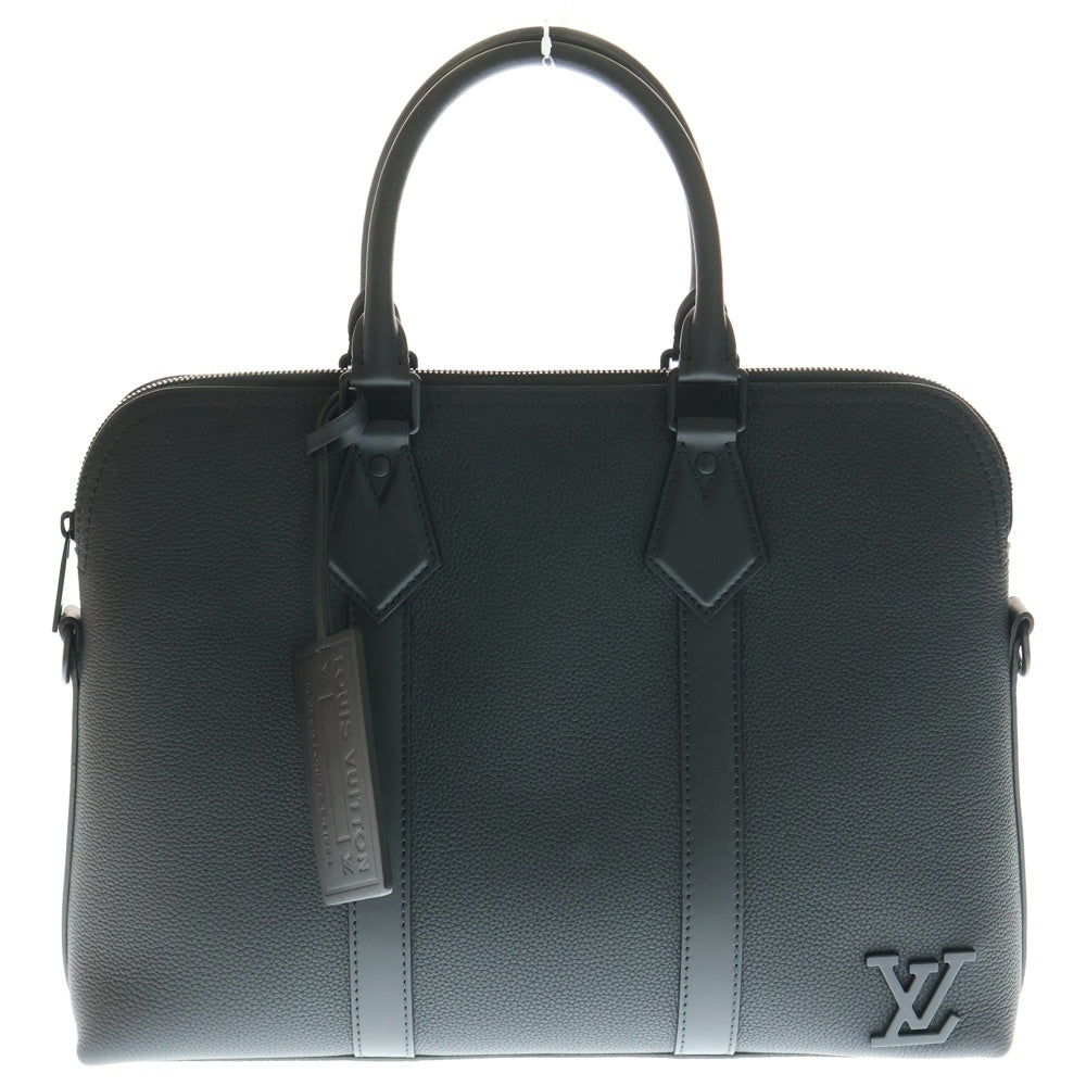 LOUIS VUITTON(ルイヴィトン) LVアエログラム テイクオフ ブリーフケース 2WAYバッグ ハンドバッグ ショルダーバッグ ブラック レザー M59159 ブラック金具