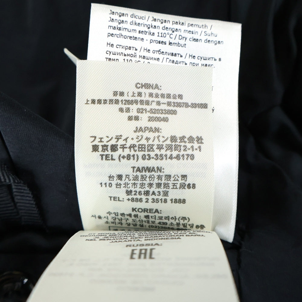 FENDI(フェンディ) ナイロン混テーラードジャケット ブラック FJ0273 ABB8