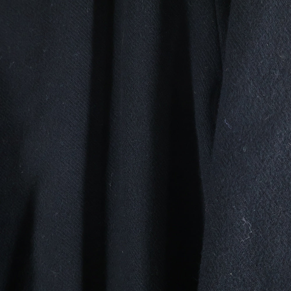 HERMES(エルメス) マルジェラ期 リバーシブル キャメル ビスコース ノーカラー ラグランスリーブ 4B ロング コート ブラック