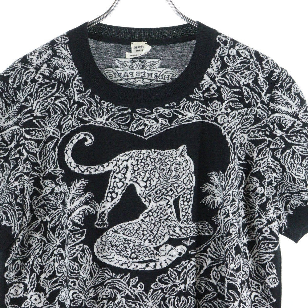 HERMES(エルメス) ジャングル ラブ カシミヤ アニマル ジャガード柄