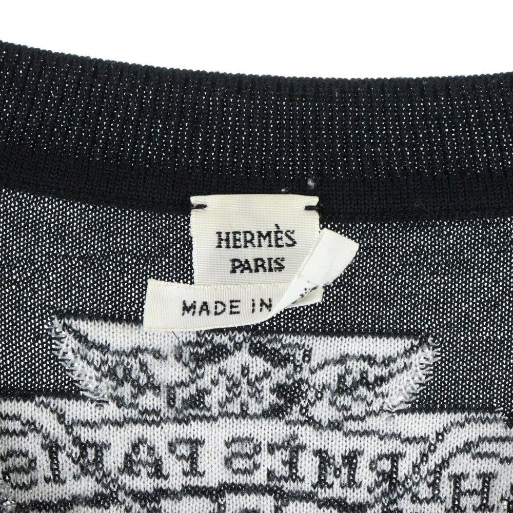 HERMES(エルメス) ジャングル ラブ カシミヤ アニマル ジャガード柄