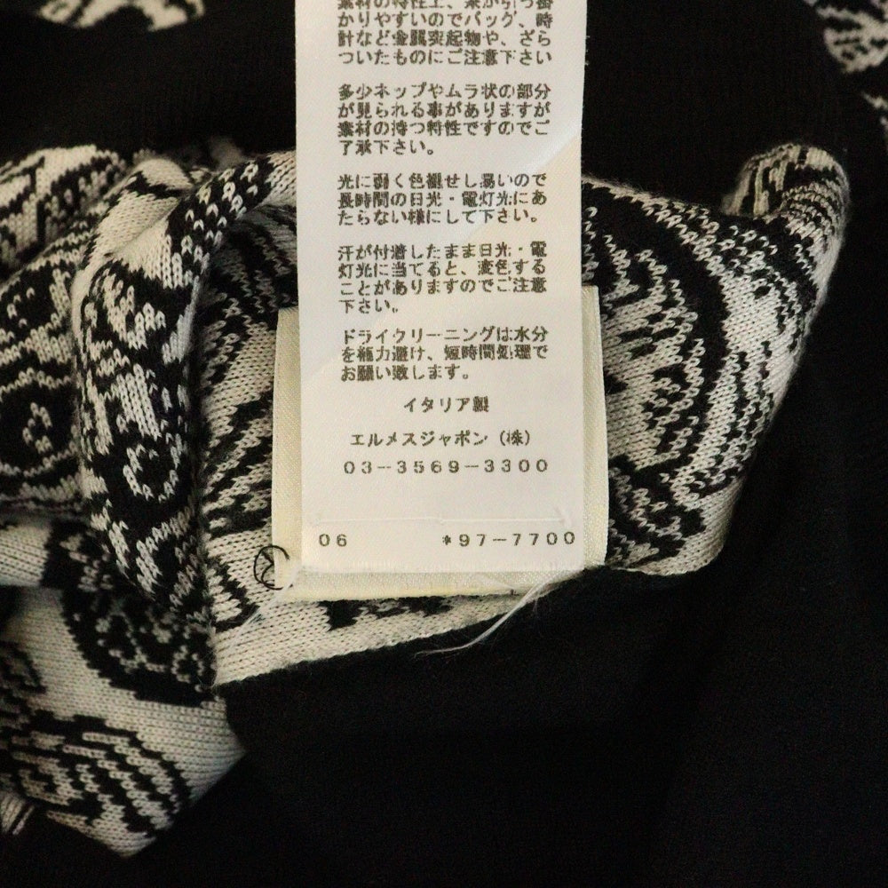 エルメス希少羽根柄セーター エルメス希少羽根柄セーター