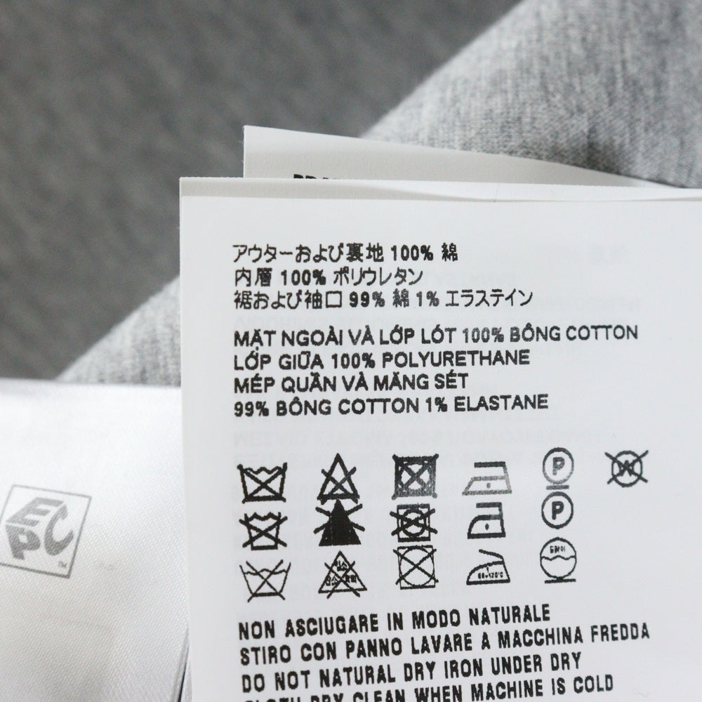 miumiu(ミュウミュウ) 23AW ワッペンロゴ ジップアップ コットン