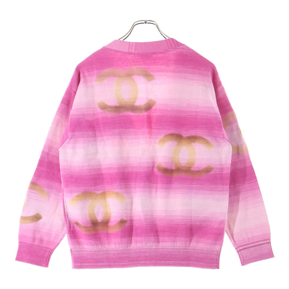 CHANEL(シャネル) ココマークラインストーン付ボタン カシミヤ混