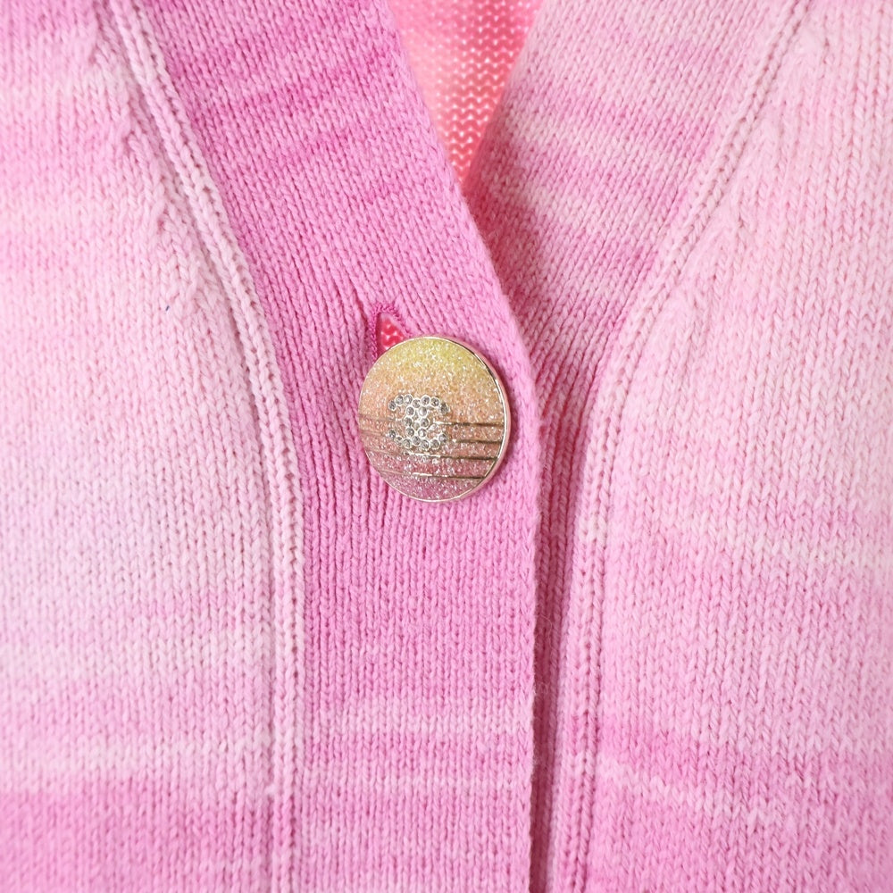 CHANEL(シャネル) ココマークラインストーン付ボタン カシミヤ混