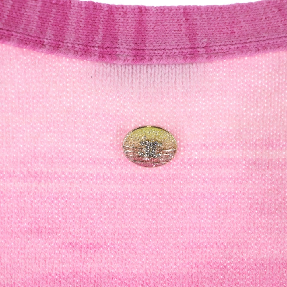 CHANEL ノースリーブ ココマーク サマーニット トップス コットン100% CHANEL ノースリーブサマーニット CHANEL】【イタリア製】【ココマーク