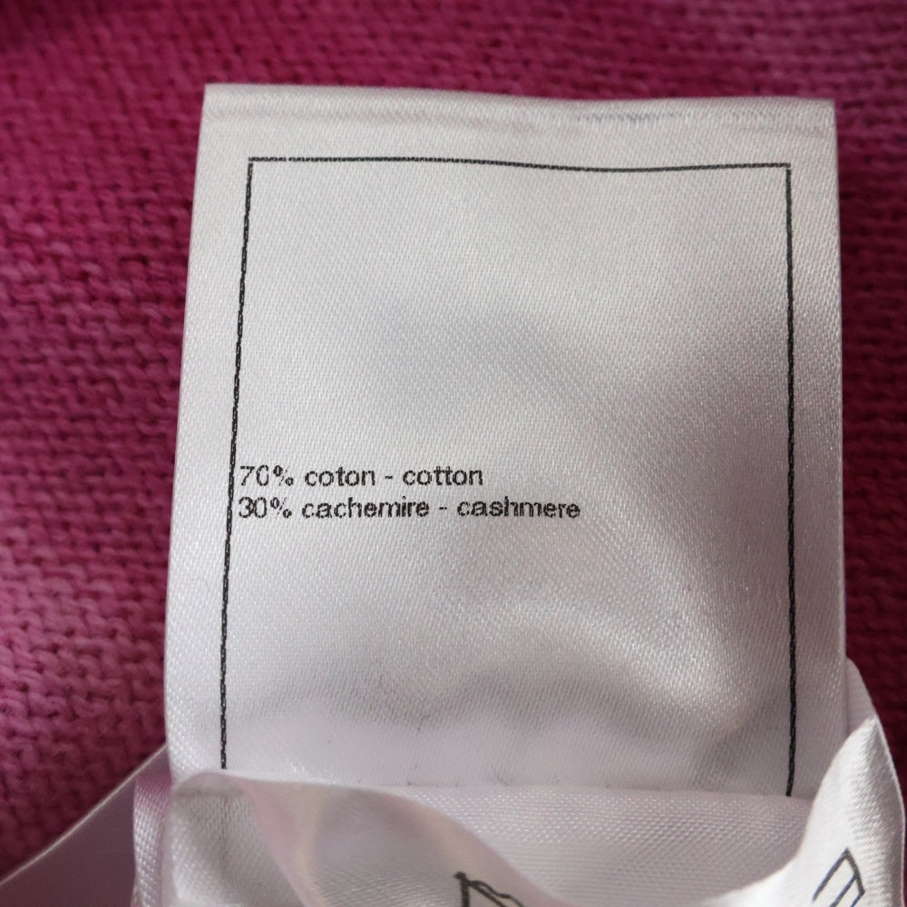 CHANEL ノースリーブ ココマーク サマーニット トップス コットン100% CHANEL ノースリーブサマーニット CHANEL】【イタリア製】【ココマーク