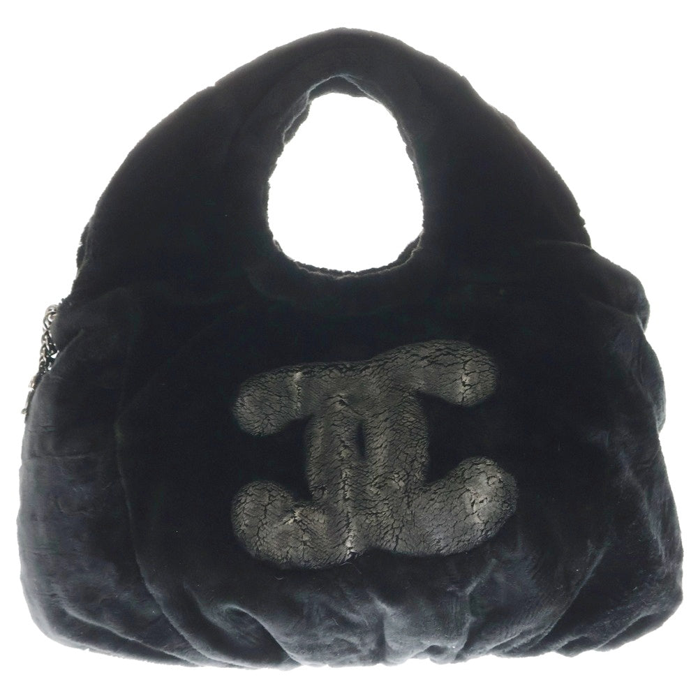 CHANEL(シャネル) ココマーク ファー ブラック 2WAY チェーンショルダーバッグ ハンドバッグ