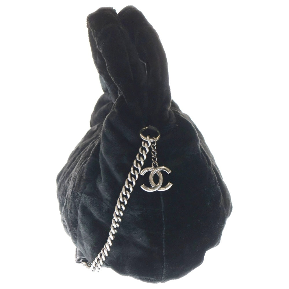 CHANEL(シャネル) ココマーク ファー ブラック 2WAY チェーンショルダーバッグ ハンドバッグ