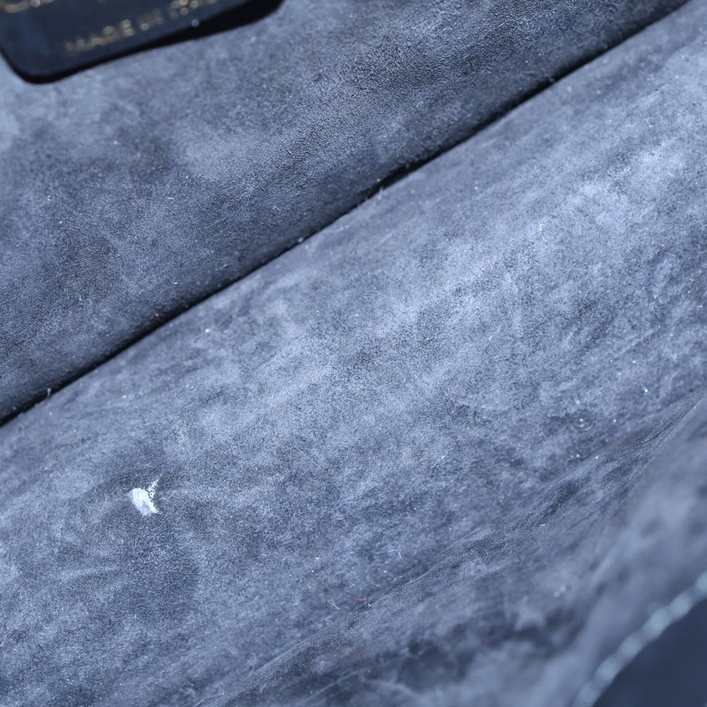 Christian Dior(クリスチャンディオール) ブックトートミニ マイクロカナージュ 2WAYバッグ ショルダーバッグ ハンドバッグ ブラック レザー ゴールド金具