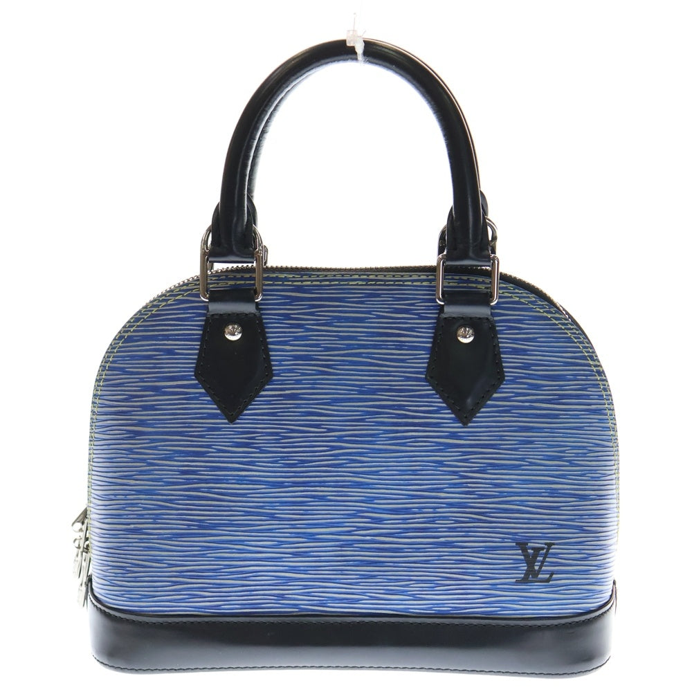 LOUIS VUITTON(ルイヴィトン) エピ デニム アルマBB 2WAYハンドバッグ ショルダーバッグ ブルー×ブラック レザー M41437 シルバー金具