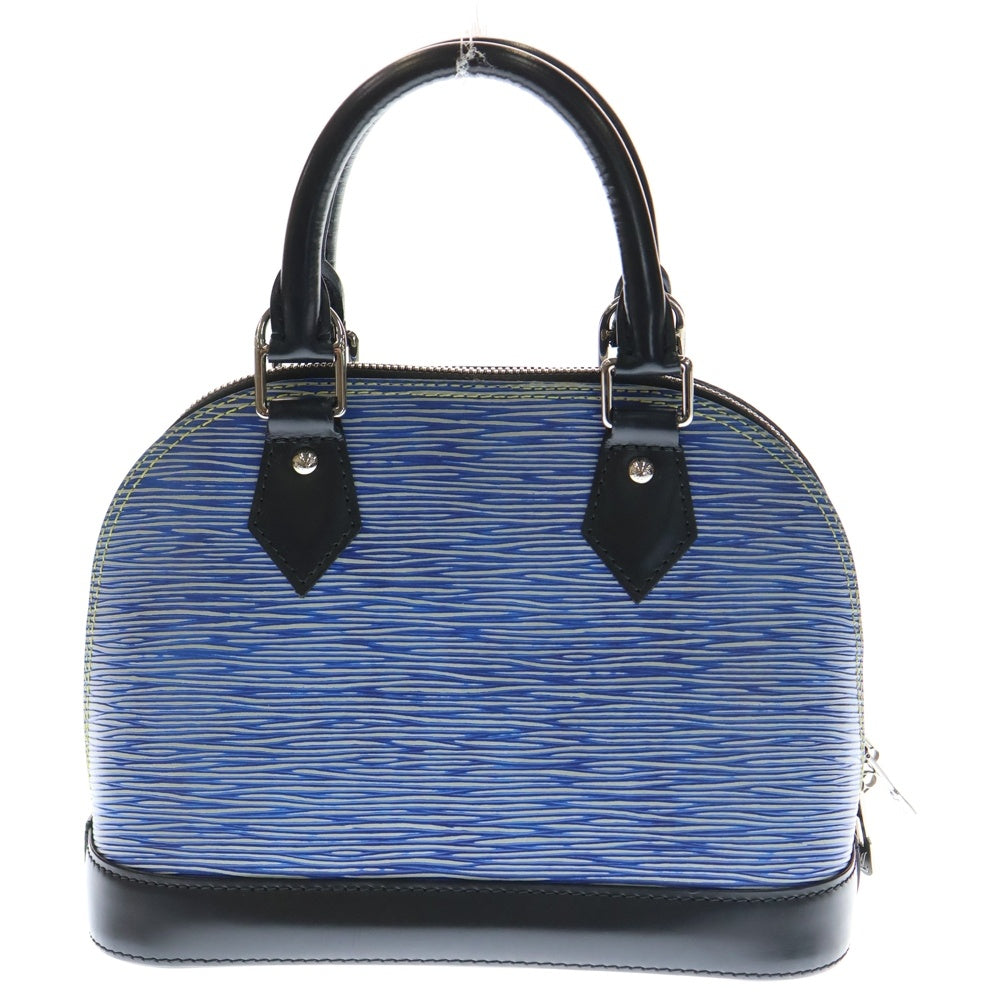 LOUIS VUITTON(ルイヴィトン) エピ デニム アルマBB 2WAYハンドバッグ ショルダーバッグ ブルー×ブラック レザー M41437 シルバー金具