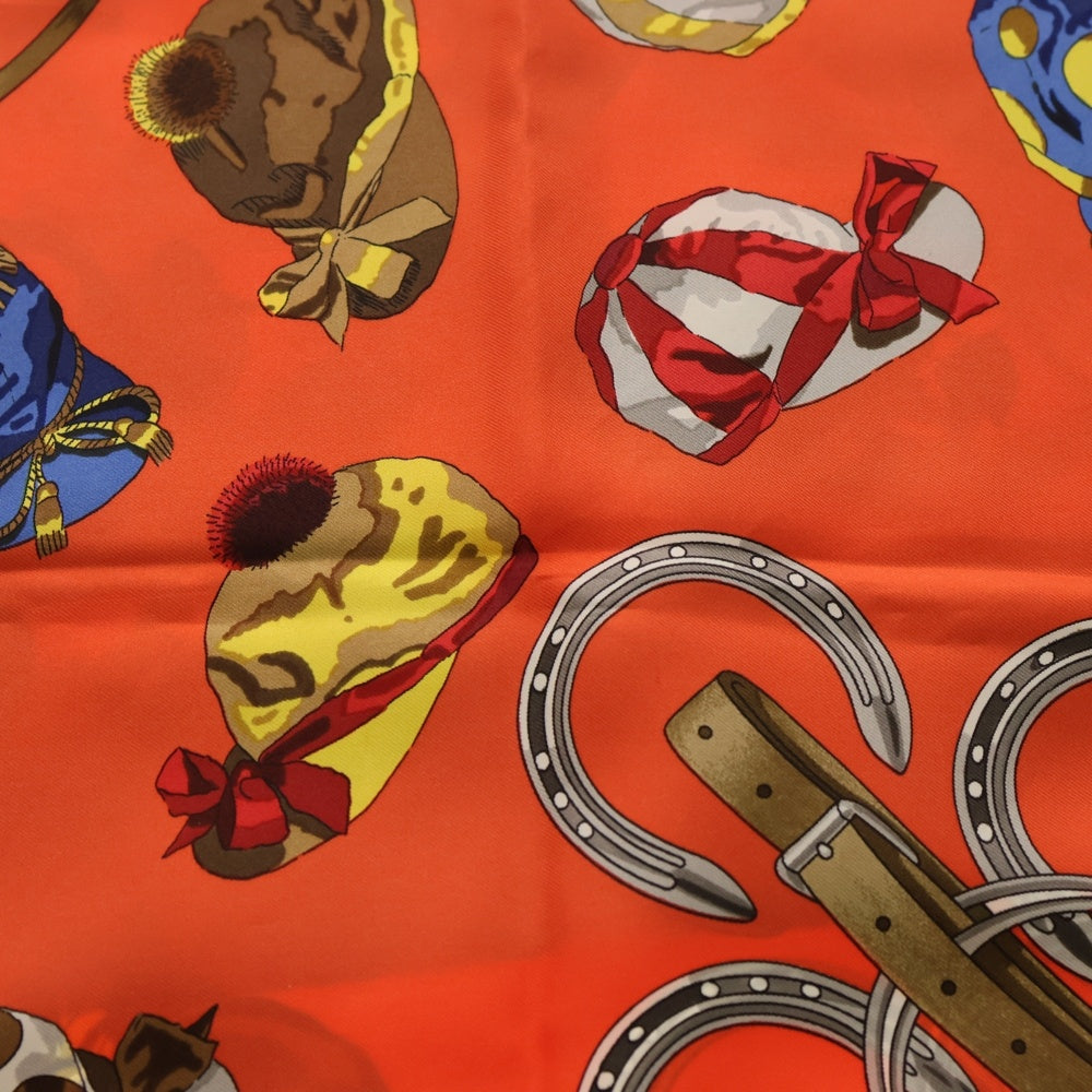 HERMES(エルメス) カレ90 TheRoyalHongKongJokeyClcb シルクスカーフ